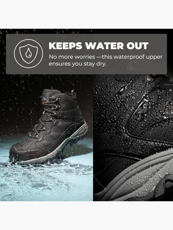 Waterproof Steel Toe Work Boots Slip Resistant Industrial Safety Boots main image 5